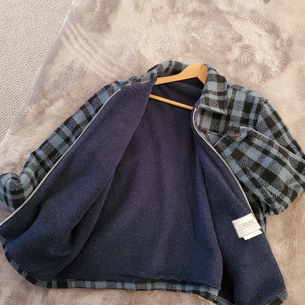 Men's Plaid Zip-Up Jacket - Picture 8 of 12